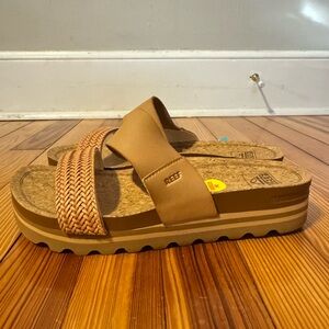 Reef Women's Cushion Vista Hi Tan Sandals